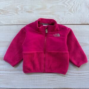 The North Face Denali Fleece Infant Baby 3-6M Polartec Full Zip Jacket Pink